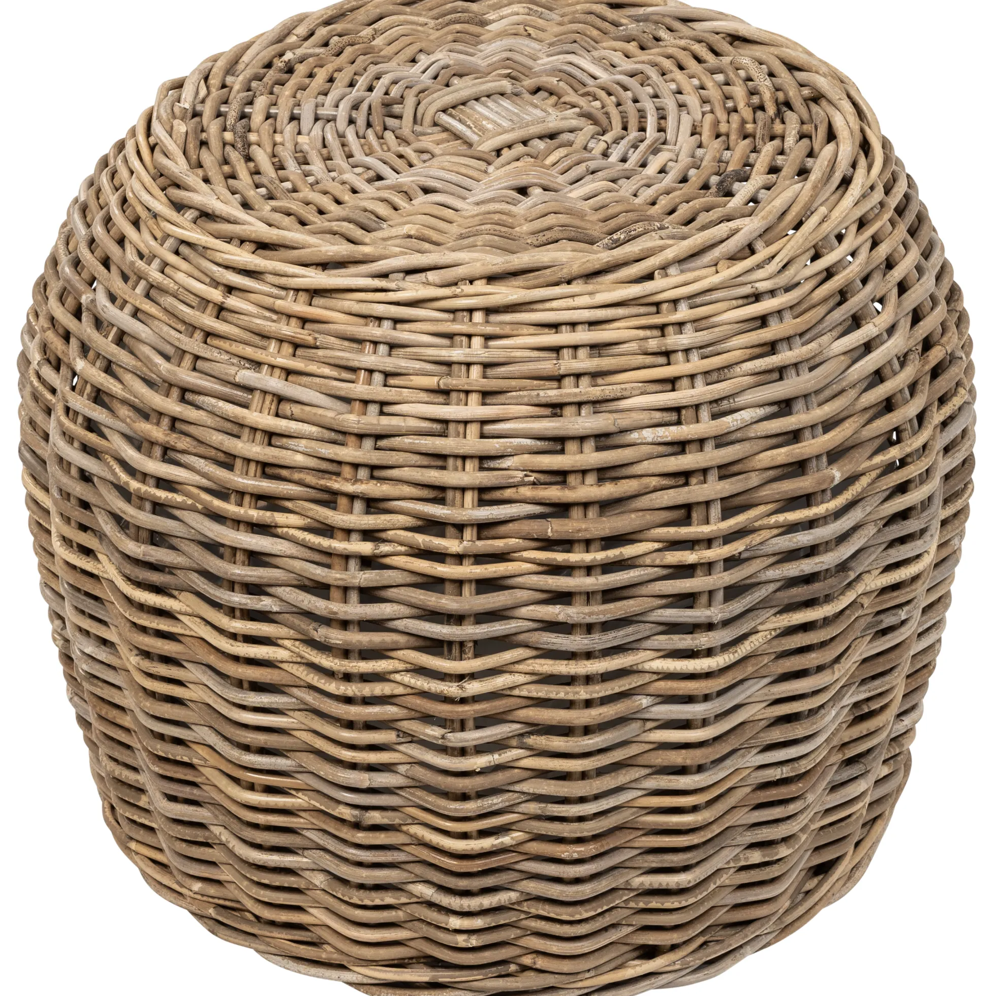 Kurvesæt rundt kubu rattan