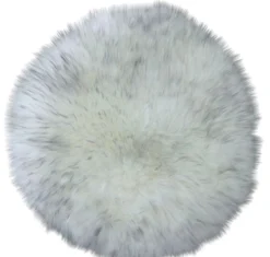 Lammeskindshynde hvid/sort ø34cm