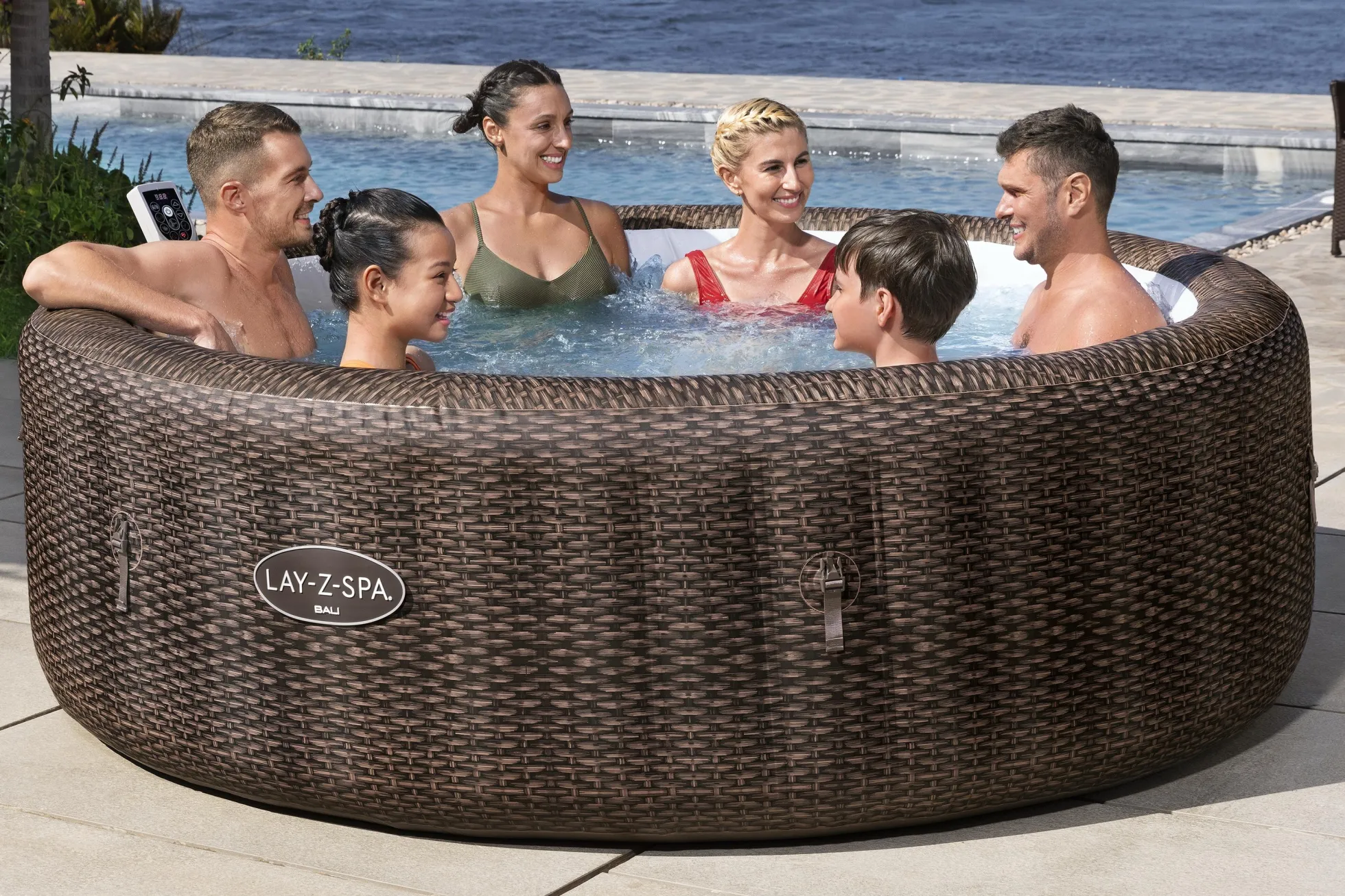 Lay-Z Spa Bali AirJet brun