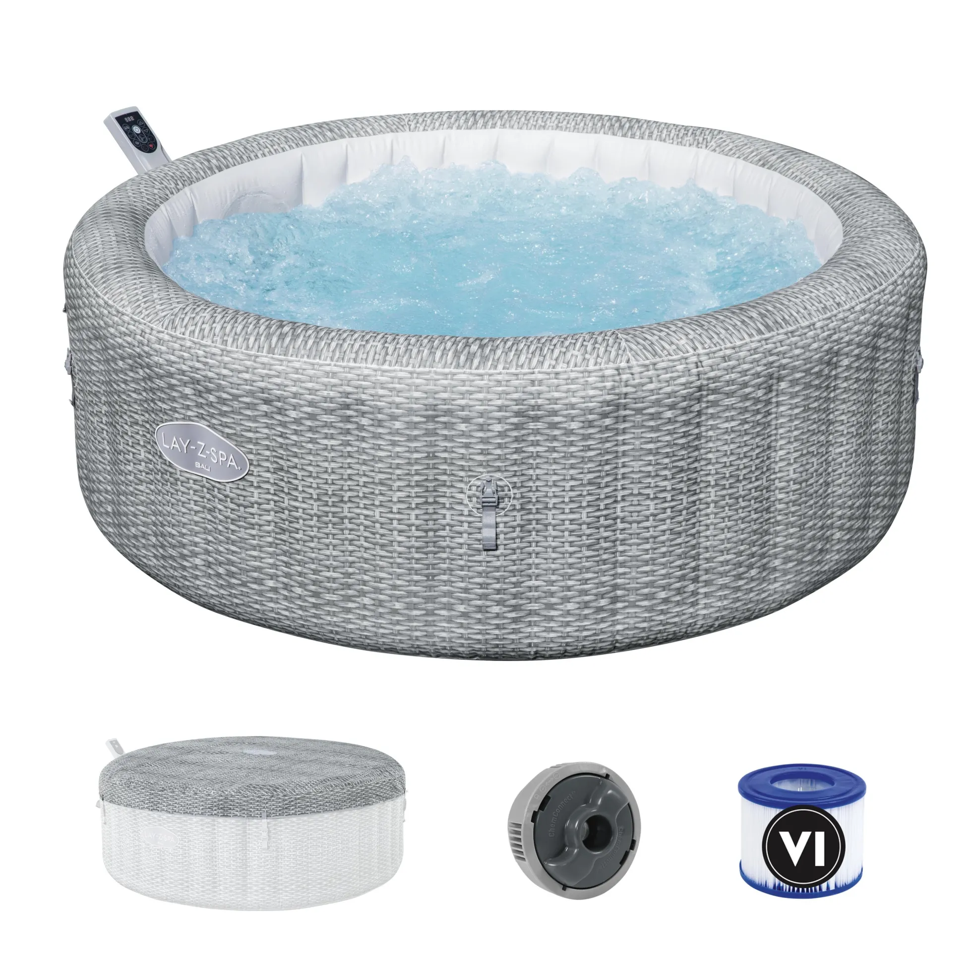 Lay-Z Spa Bali AirJet grå
