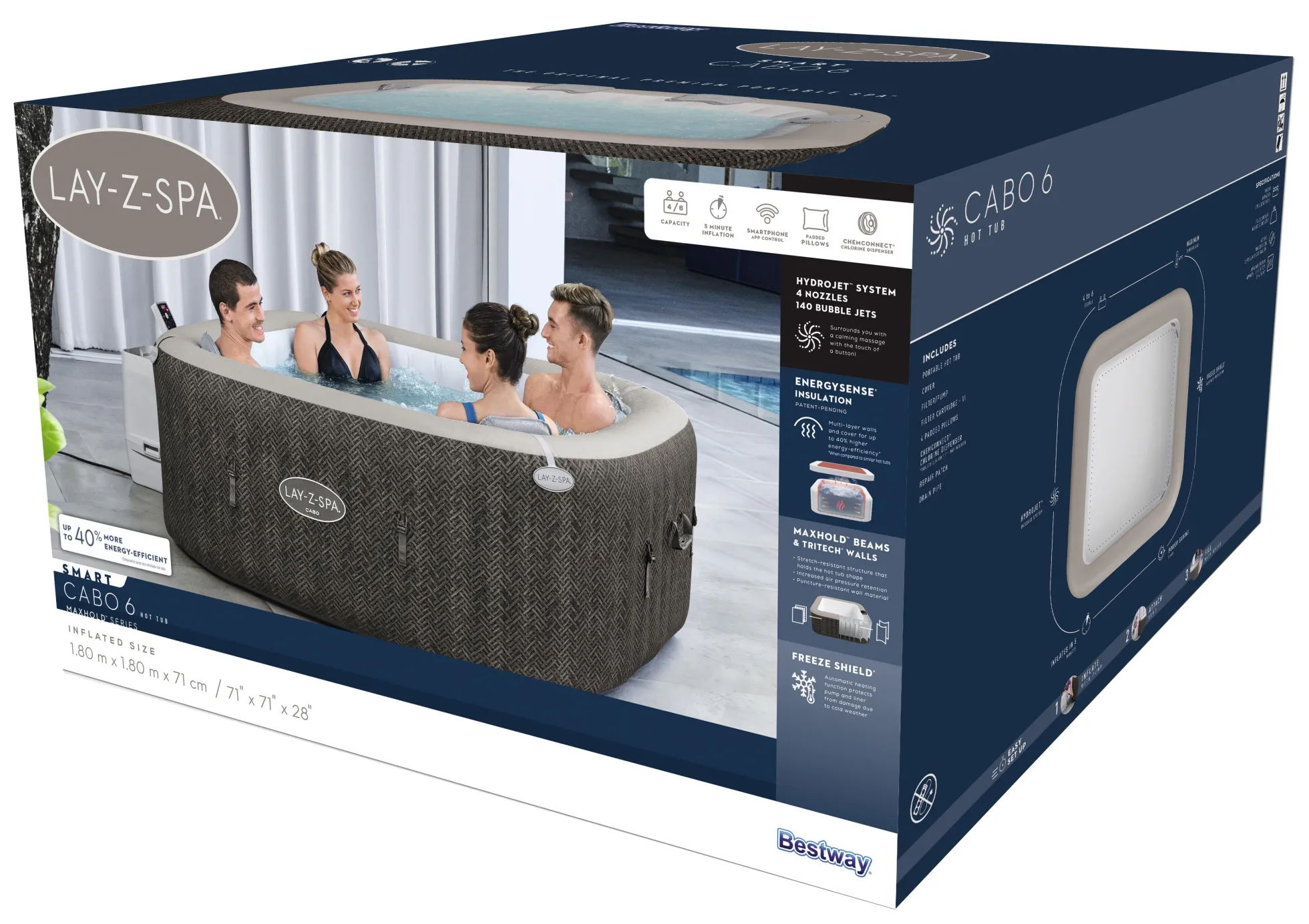Lay-Z Spa Cabo HydroJet