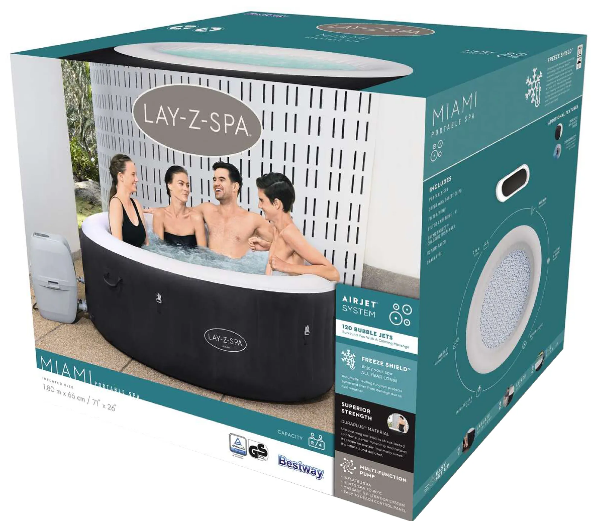 Lay-Z Spa Miami Airjet sort