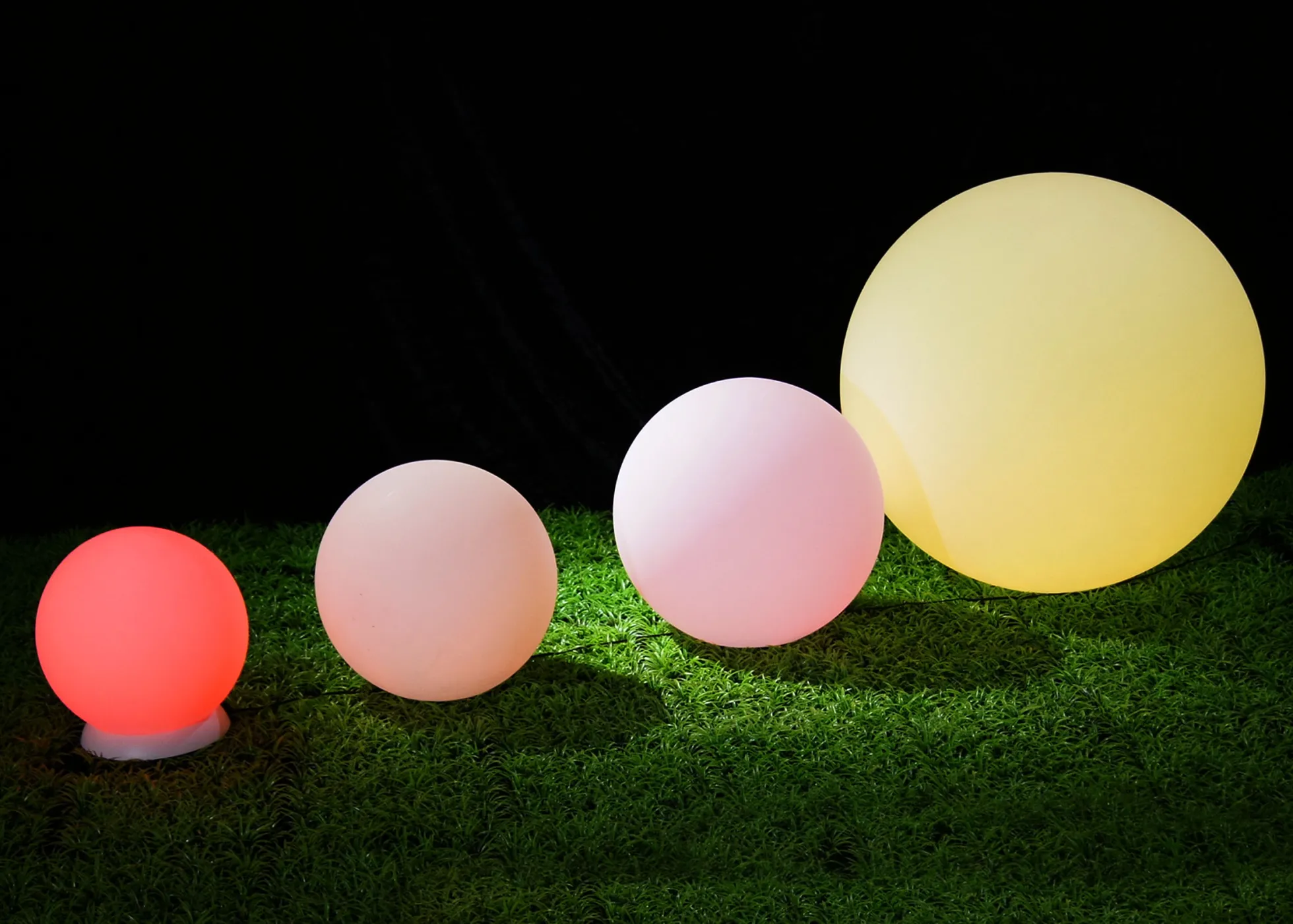 LED kugle genopladelig - 50cm IP68