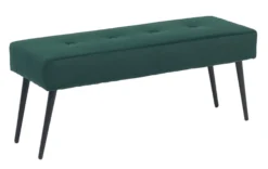Lens velour grøn/sort