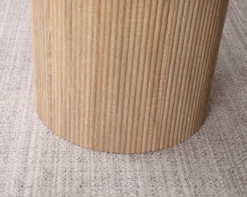 Leon natur/hvid ø120x75cm