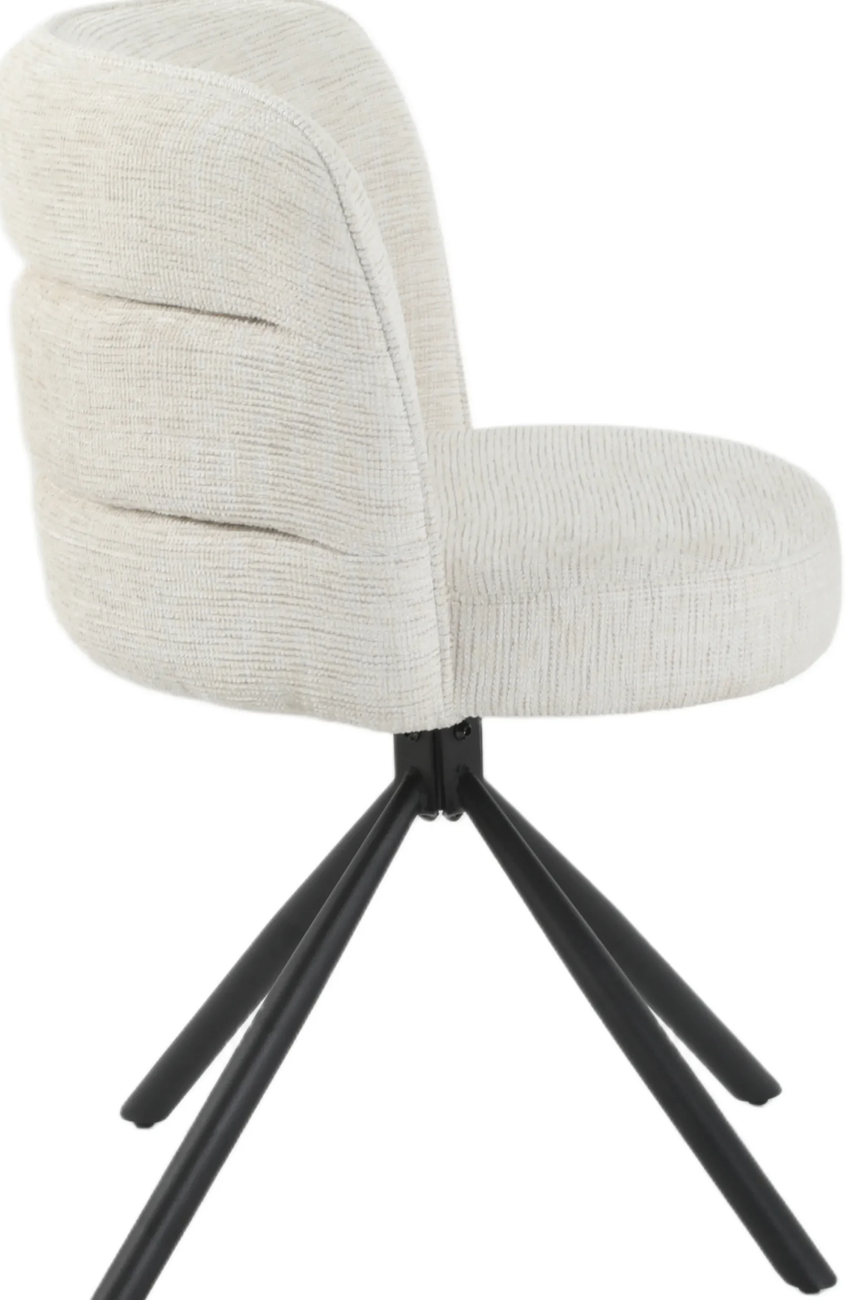 Linda med drejefunktion stof beige