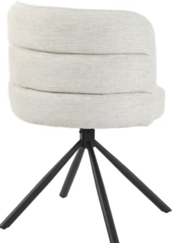 Linda med drejefunktion stof beige