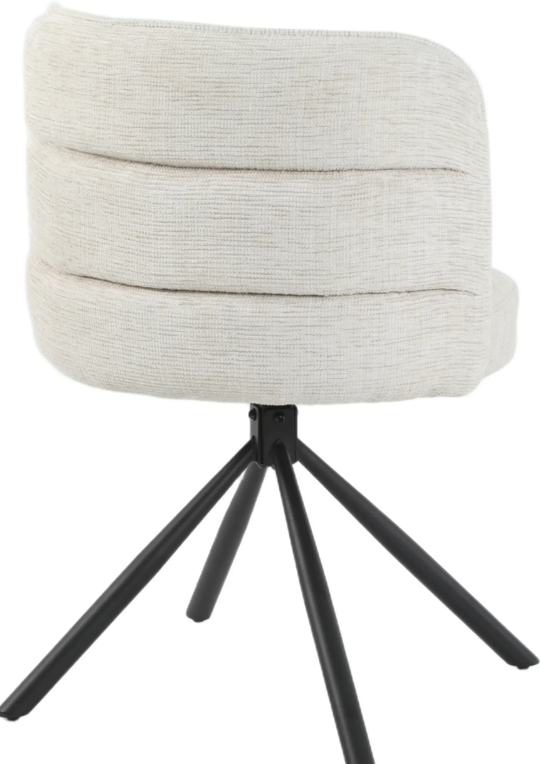 Linda med drejefunktion stof beige