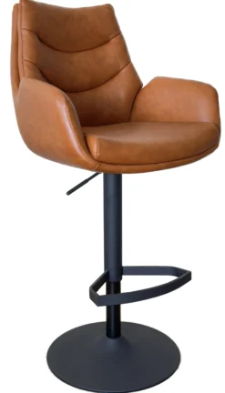 Lisa kunstlæder cognac/sort