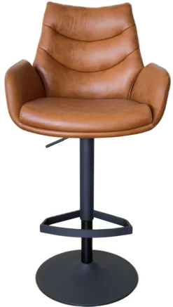 Lisa kunstlæder cognac/sort