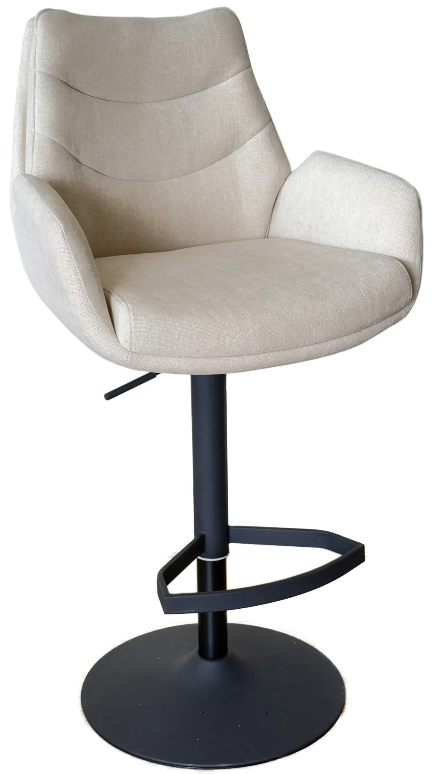 Lisa stof creme/sort