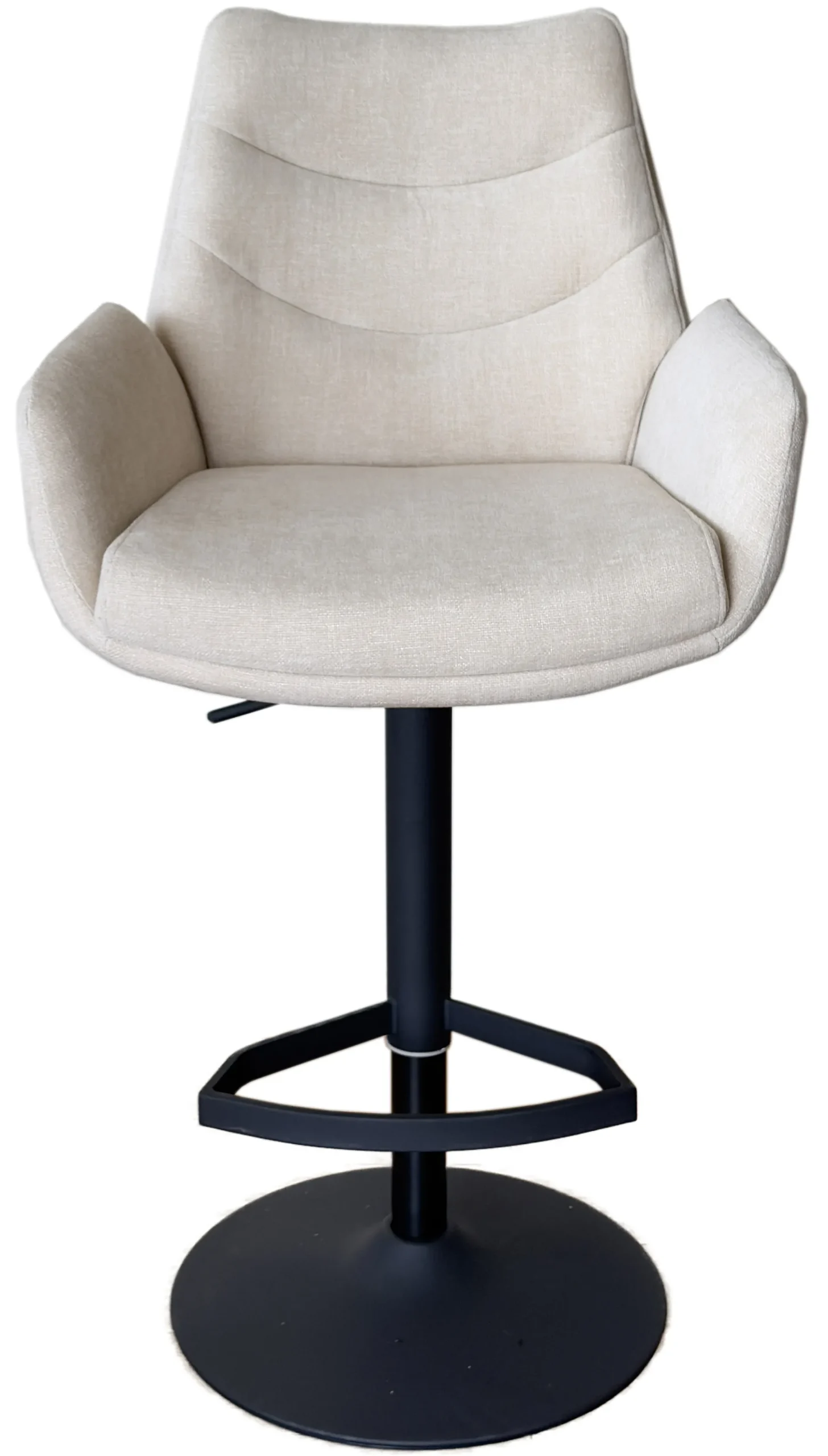 Lisa stof creme/sort
