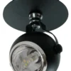Loftlampe kugleformet 1 spot sort