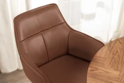 Louise med drejefunktion kunstlæder cognac