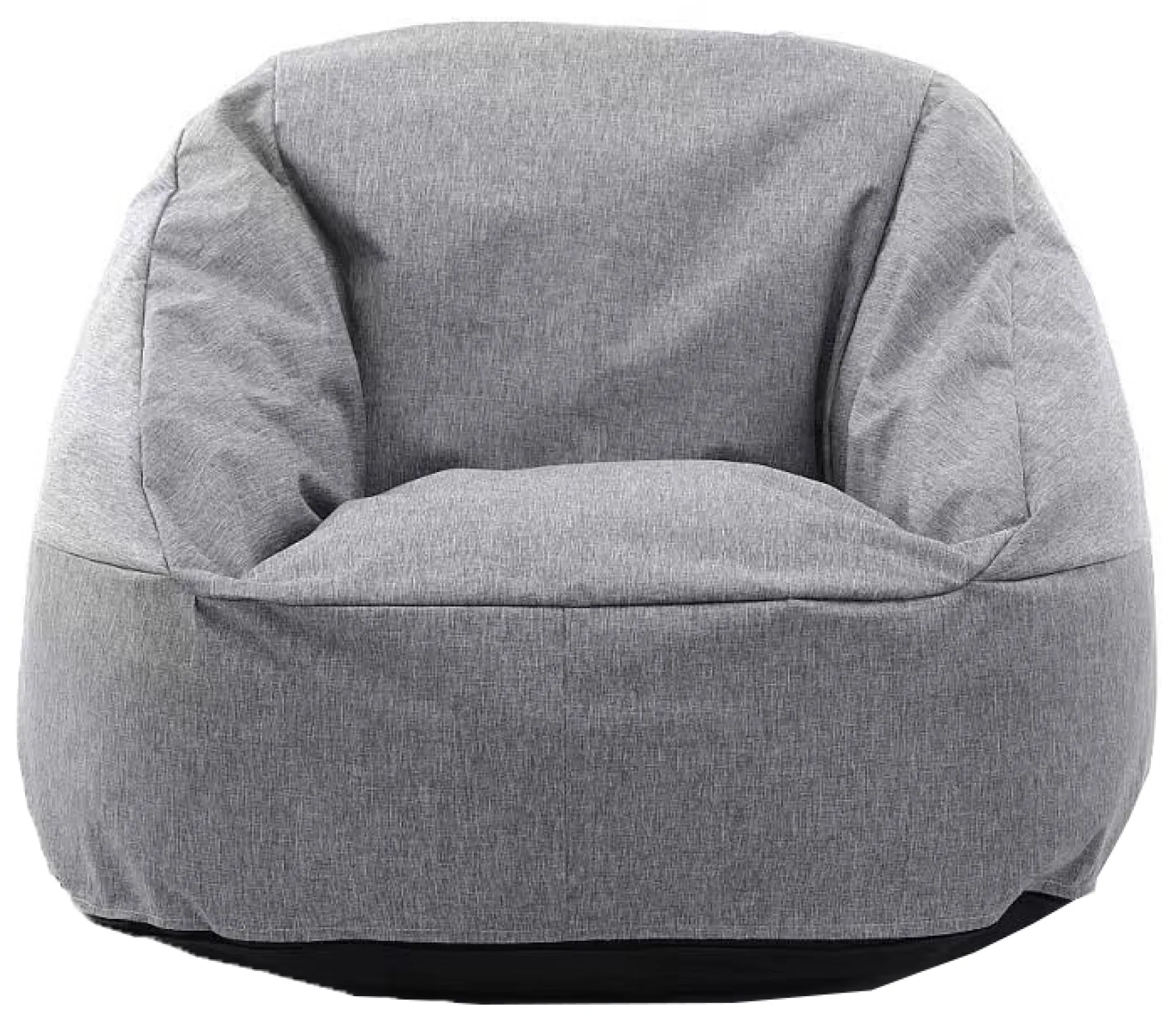 Lounge sækkestol med armlæn grå
