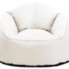 Lounge sækkestol stof creme