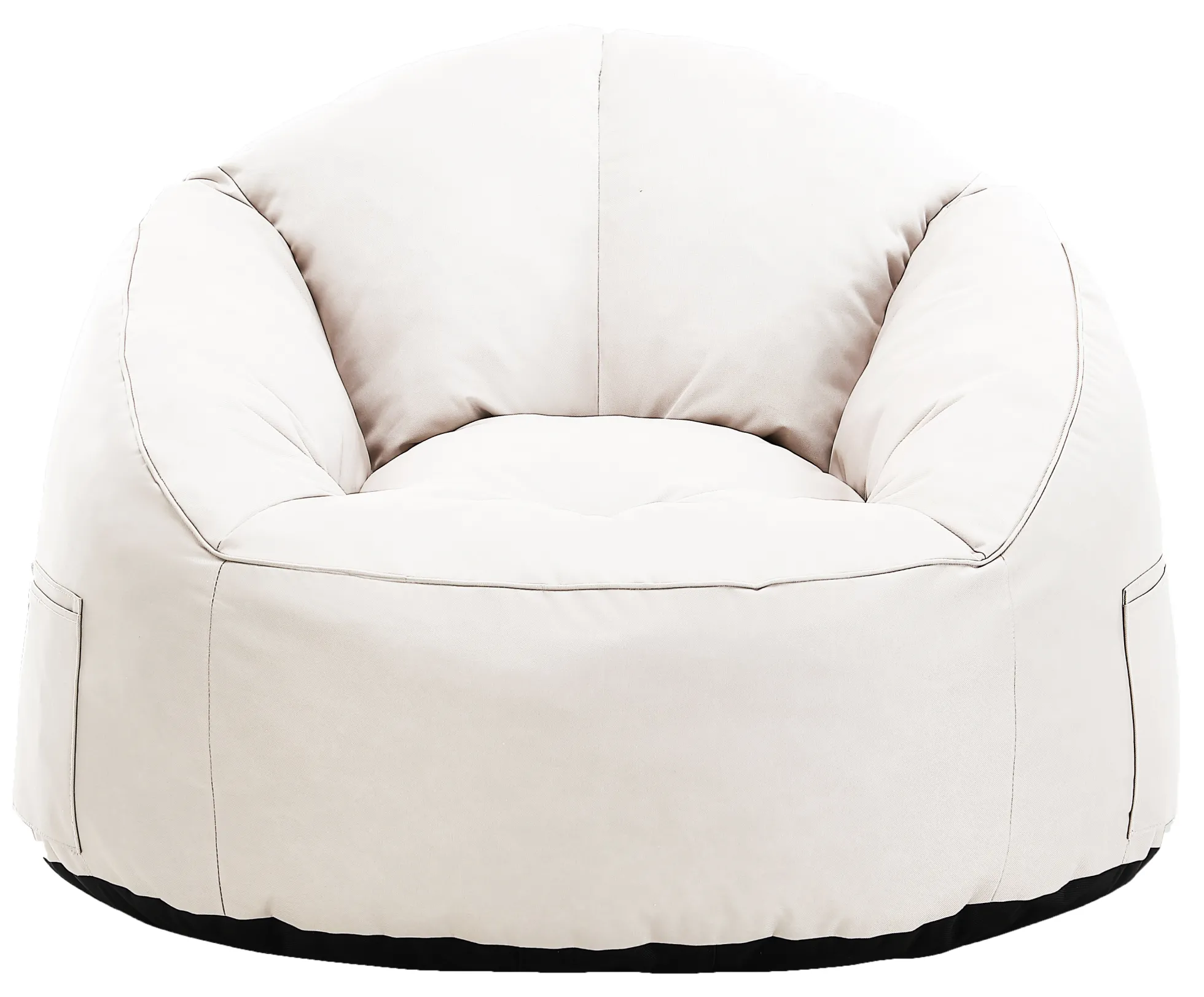 Lounge sækkestol stof creme