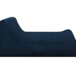 Lounge sækkestol stof mørkeblå
