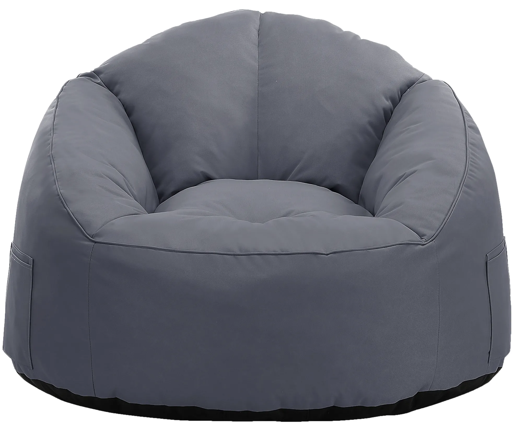 Lounge sækkestol stof mørkegrå