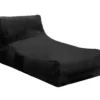 Lounge sækkestol stof sort
