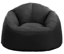 Lounge sækkestol stof sort