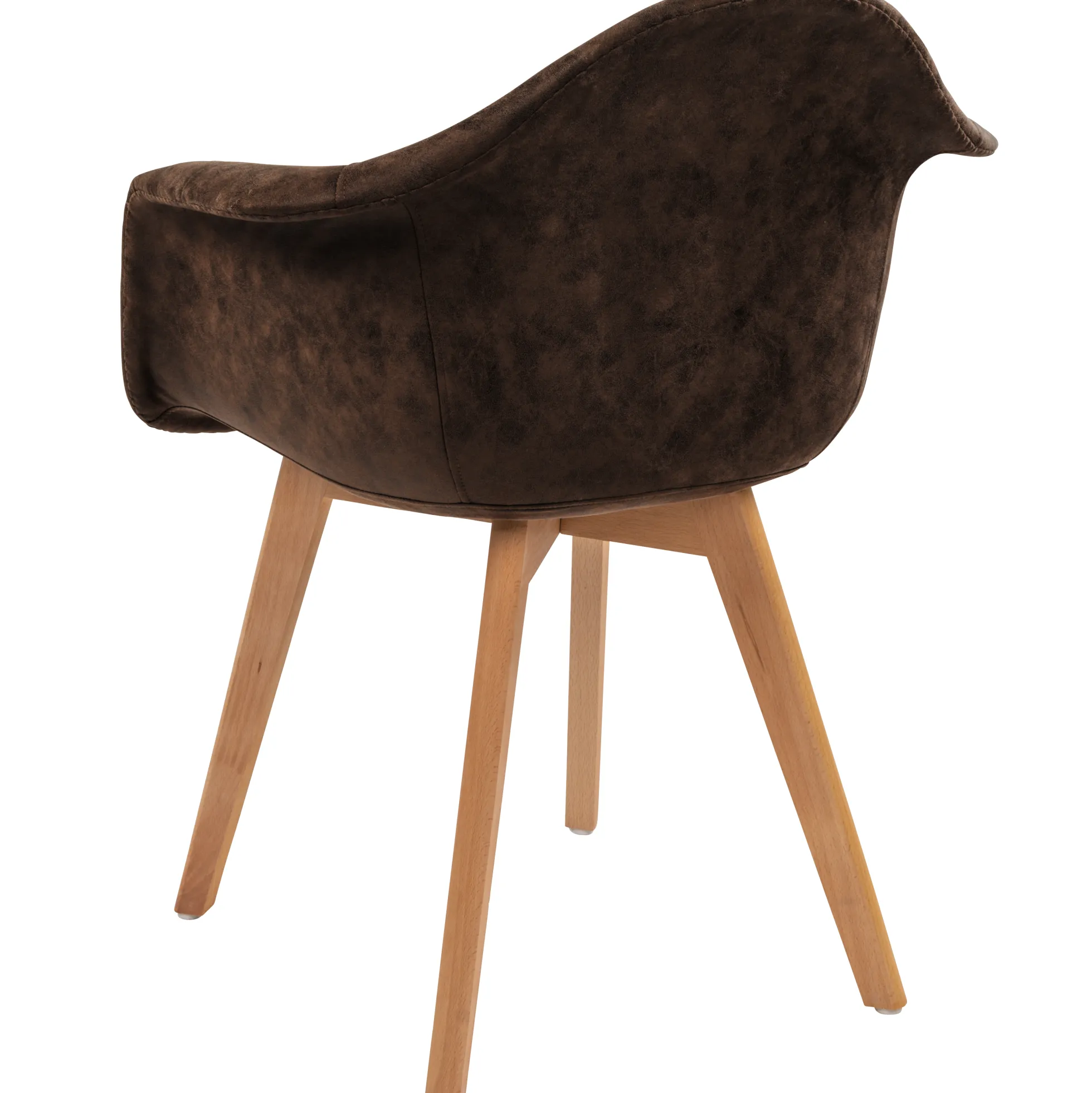 Lucas suede mørkebrun/natur