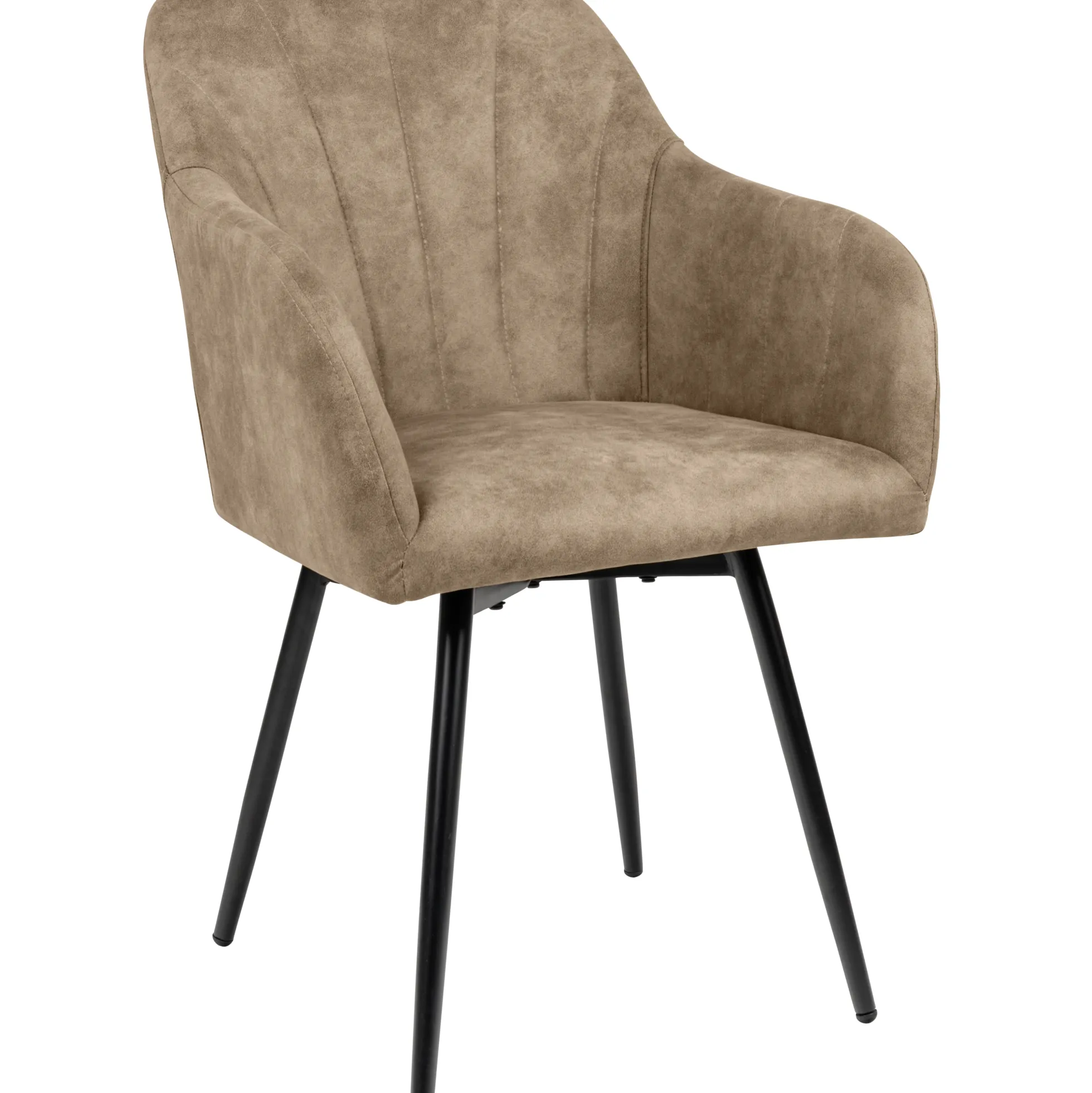 Lucy med drejefunktion suede beige