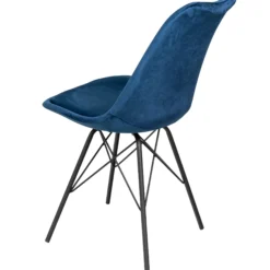 Mads velour blå/sort