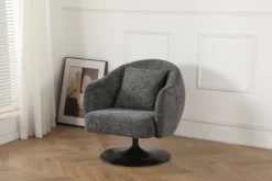 Mette stof mørkegrå