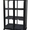 Minidrivhus med hjul sort 77,6x41,5x101cm