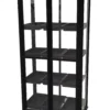 Minidrivhus med hjul sort 77,6x41,5x141cm