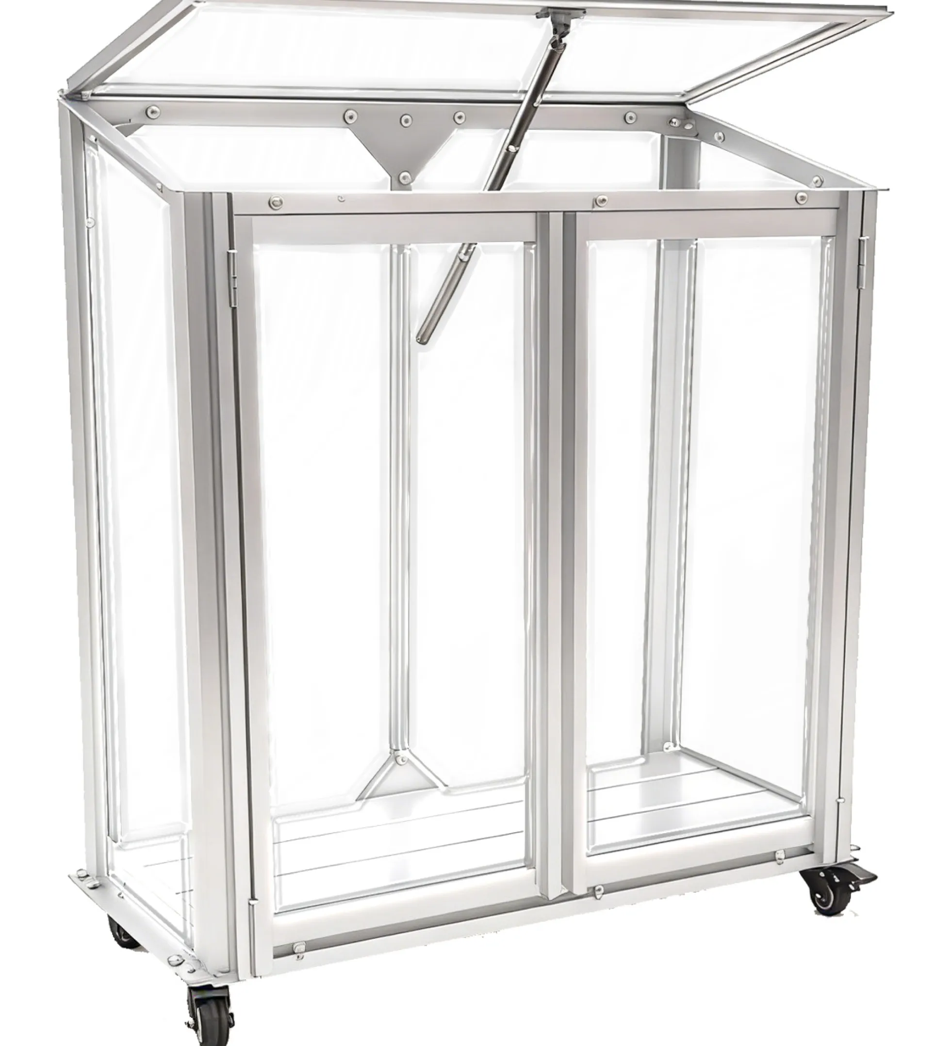 Minidrivhus poly sølv 67,6x33,2x69cm