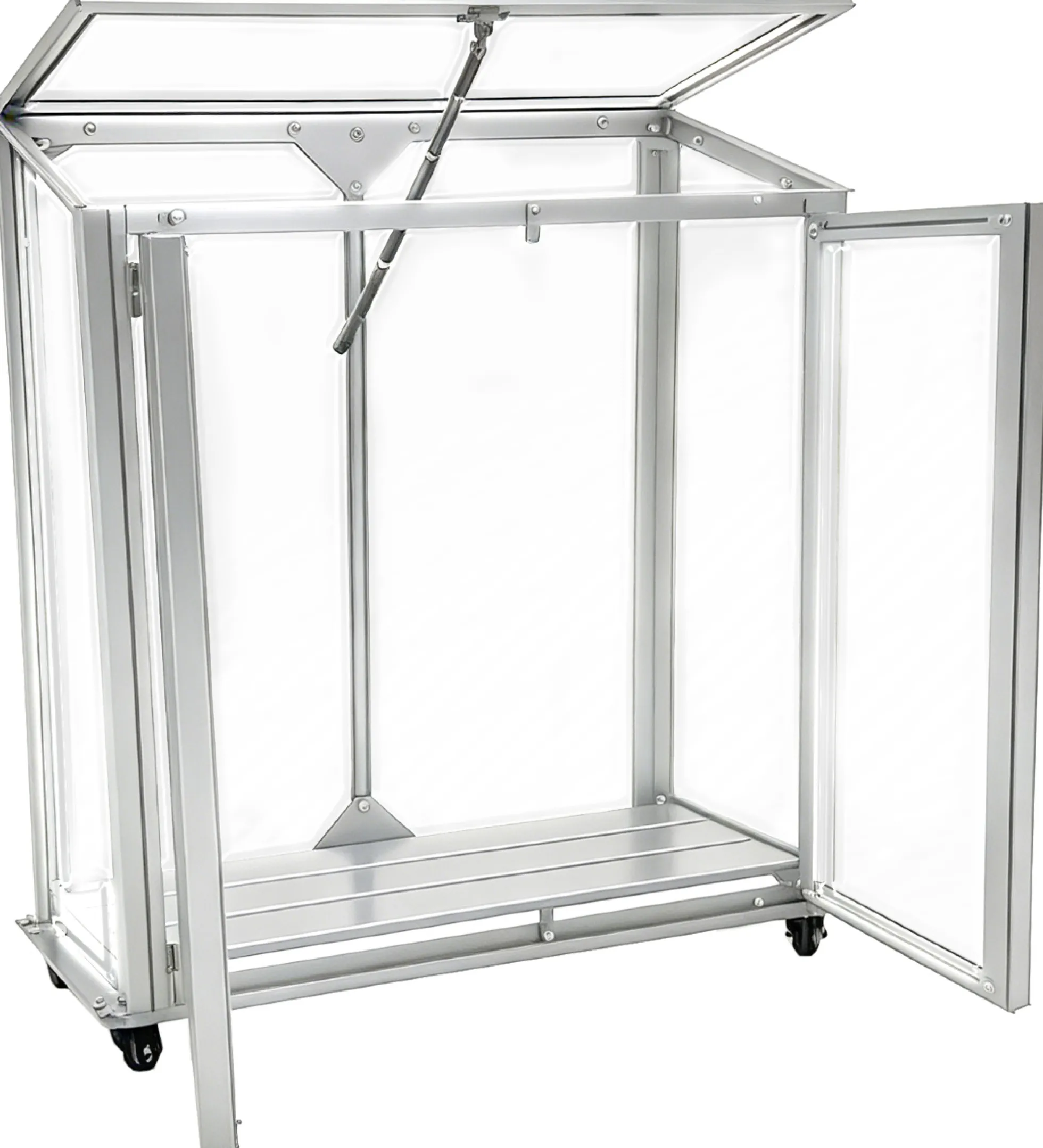 Minidrivhus poly sølv 67,6x33,2x69cm