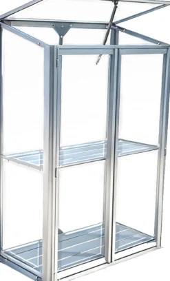 Minidrivhus poly sølv 77,6x41,5x111,1cm.