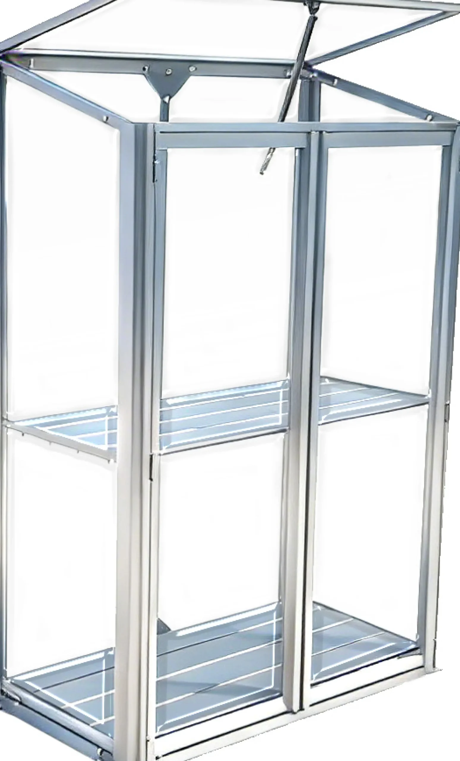 Minidrivhus poly sølv 77,6x41,5x111,1cm.