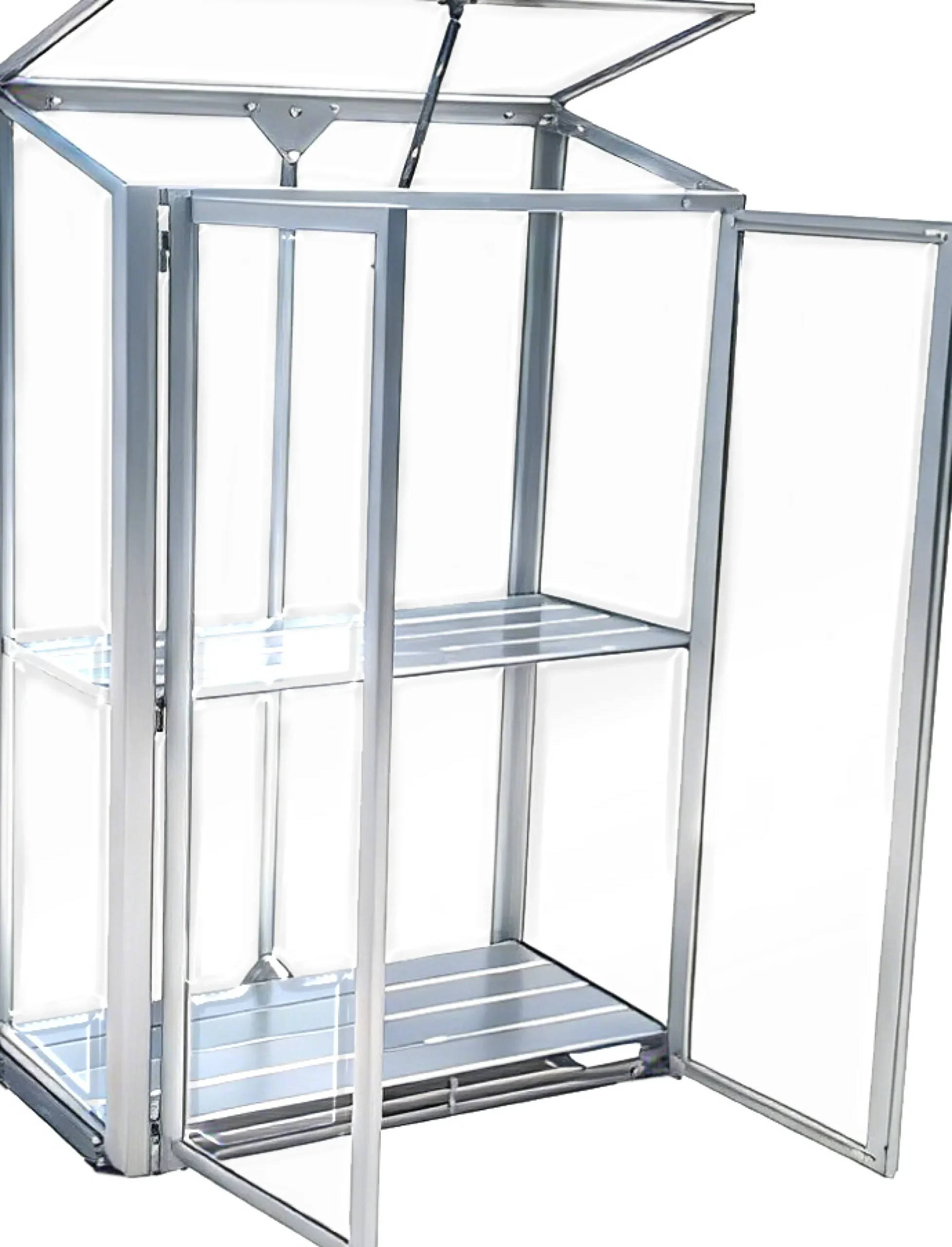 Minidrivhus poly sølv 77,6x41,5x111,1cm.