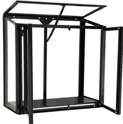 Minidrivhus poly sort 67,6x33,2x69cm