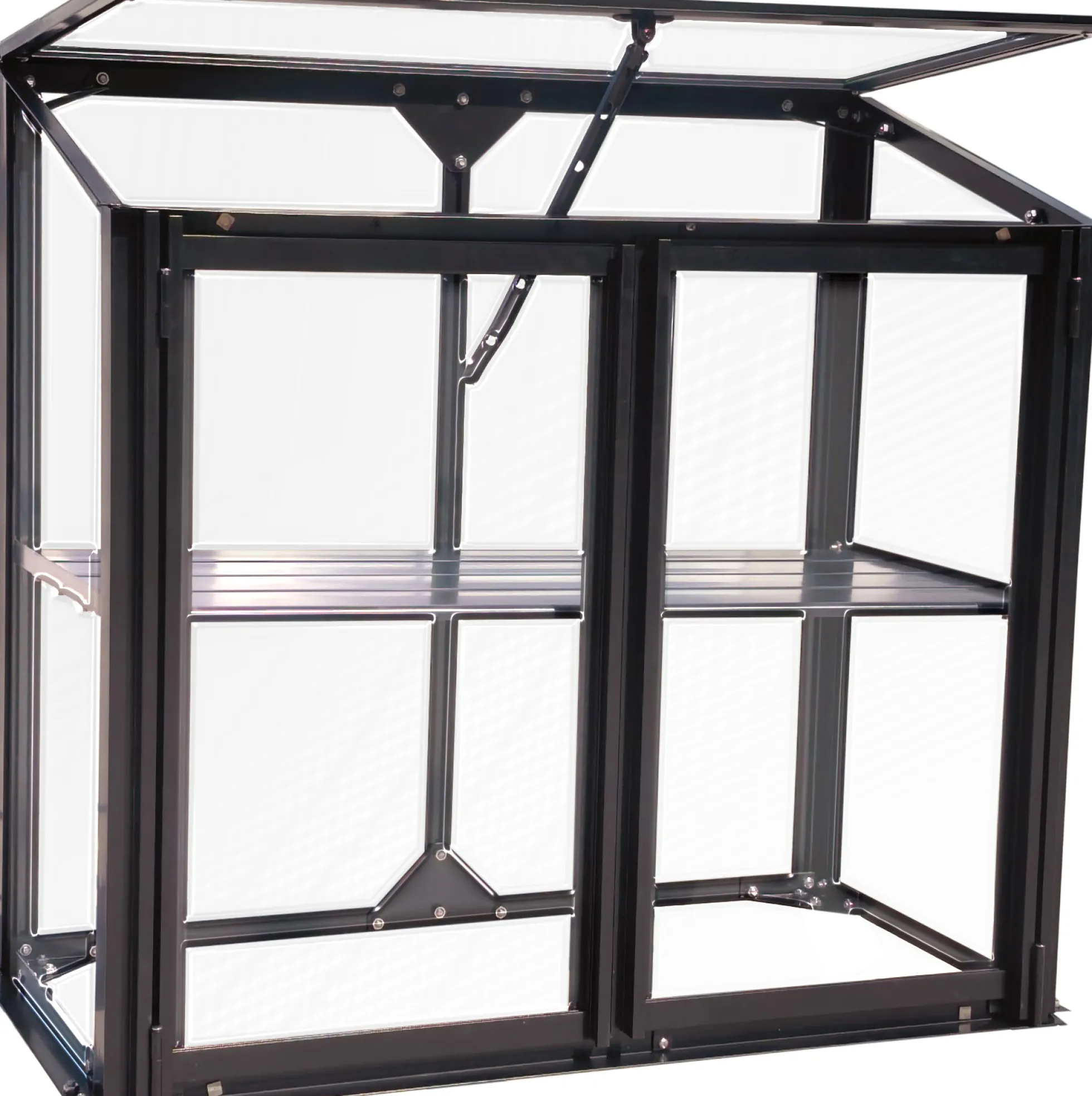 Minidrivhus poly sort 77,6x41,5x71,1cm