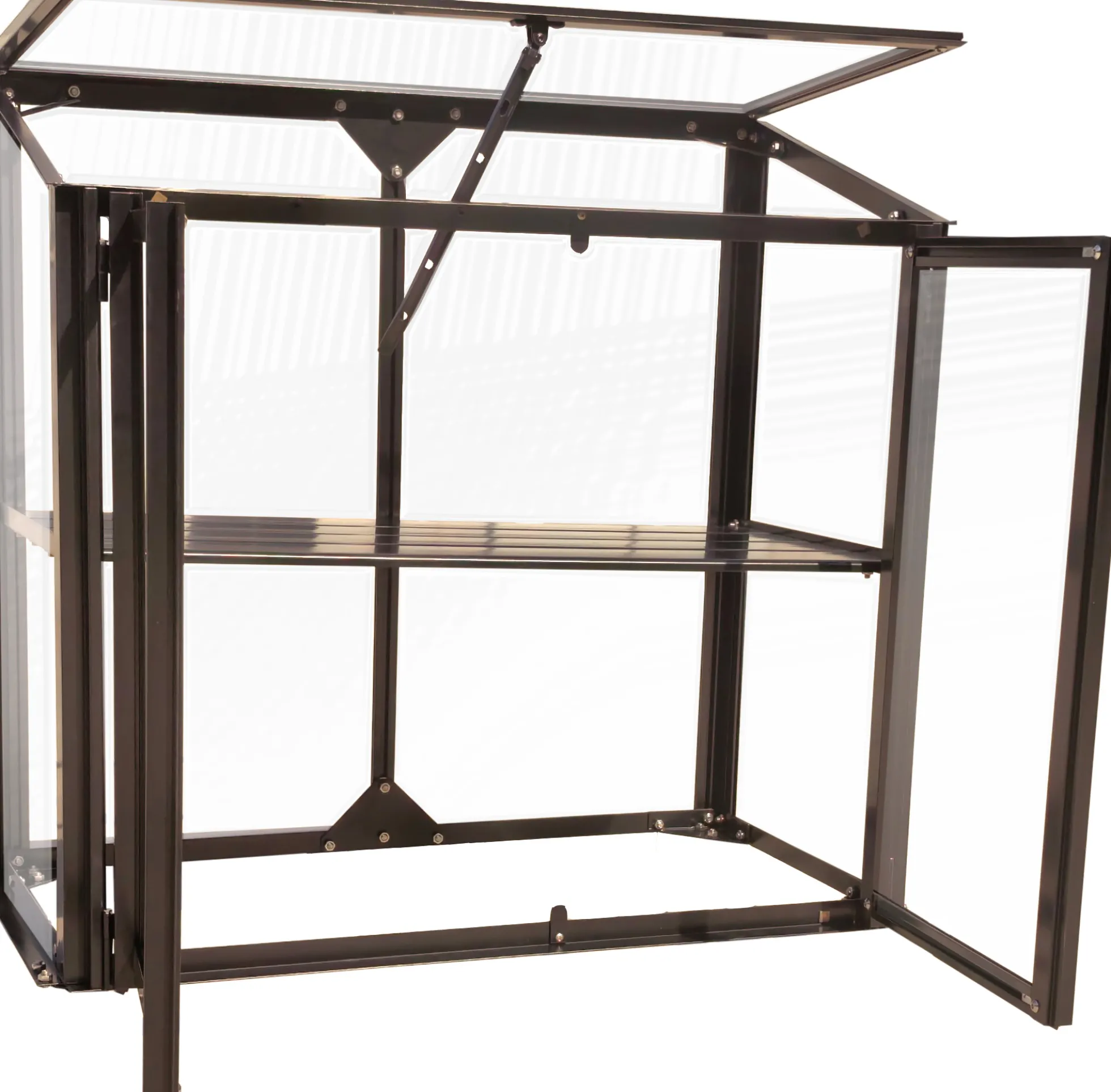 Minidrivhus poly sort 77,6x41,5x71,1cm