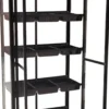Minidrivhus poly sort 77,6x41,5x151,1cm