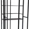 Minidrivhus poly sort 77,6x41,5x151,1cm