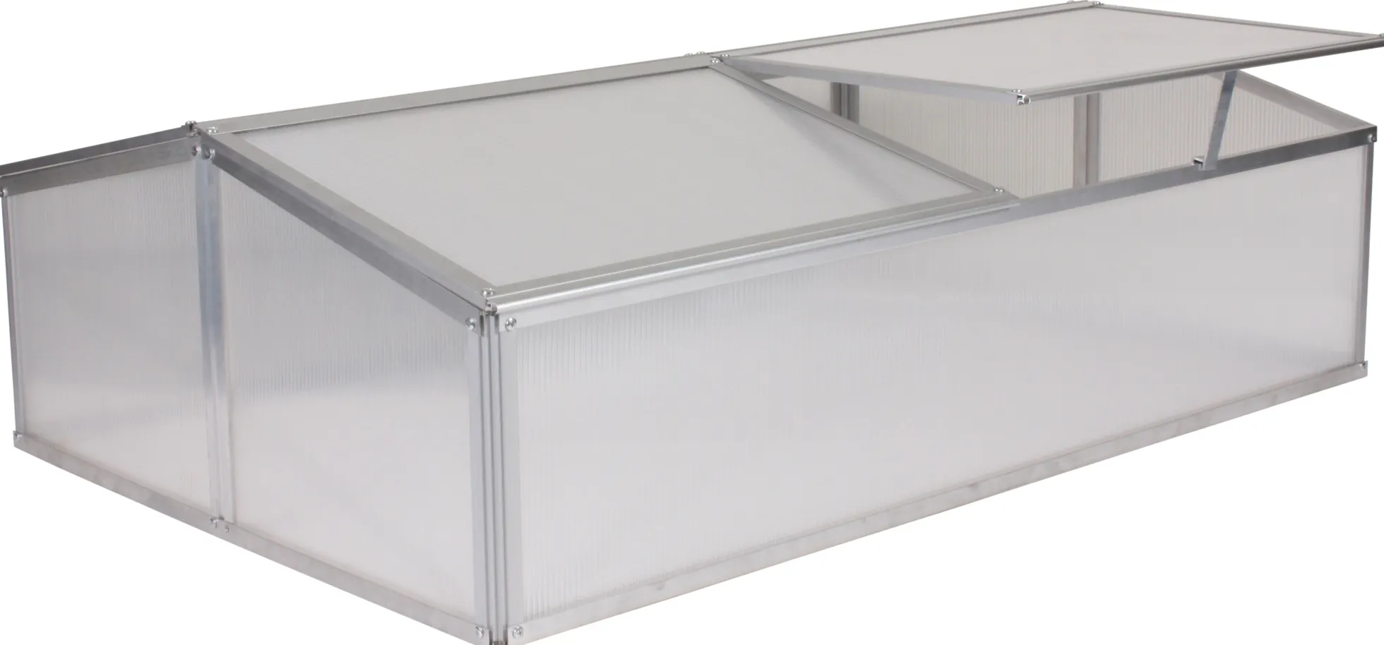 Minidrivhus sølv 120x80x37cm