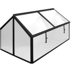 Minidrivhus sort 120x80x67cm