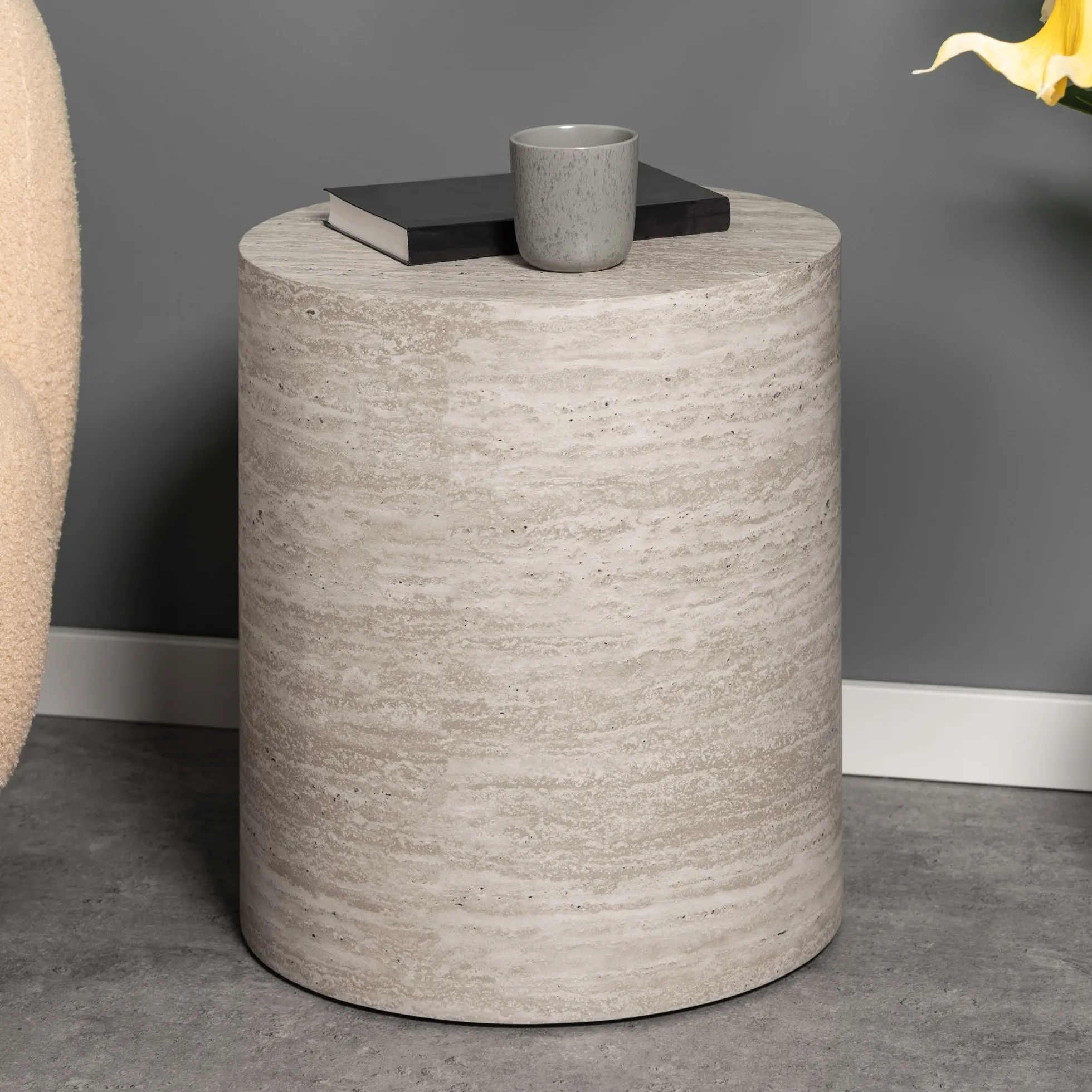 Modena beige/hvid ø40x45cm