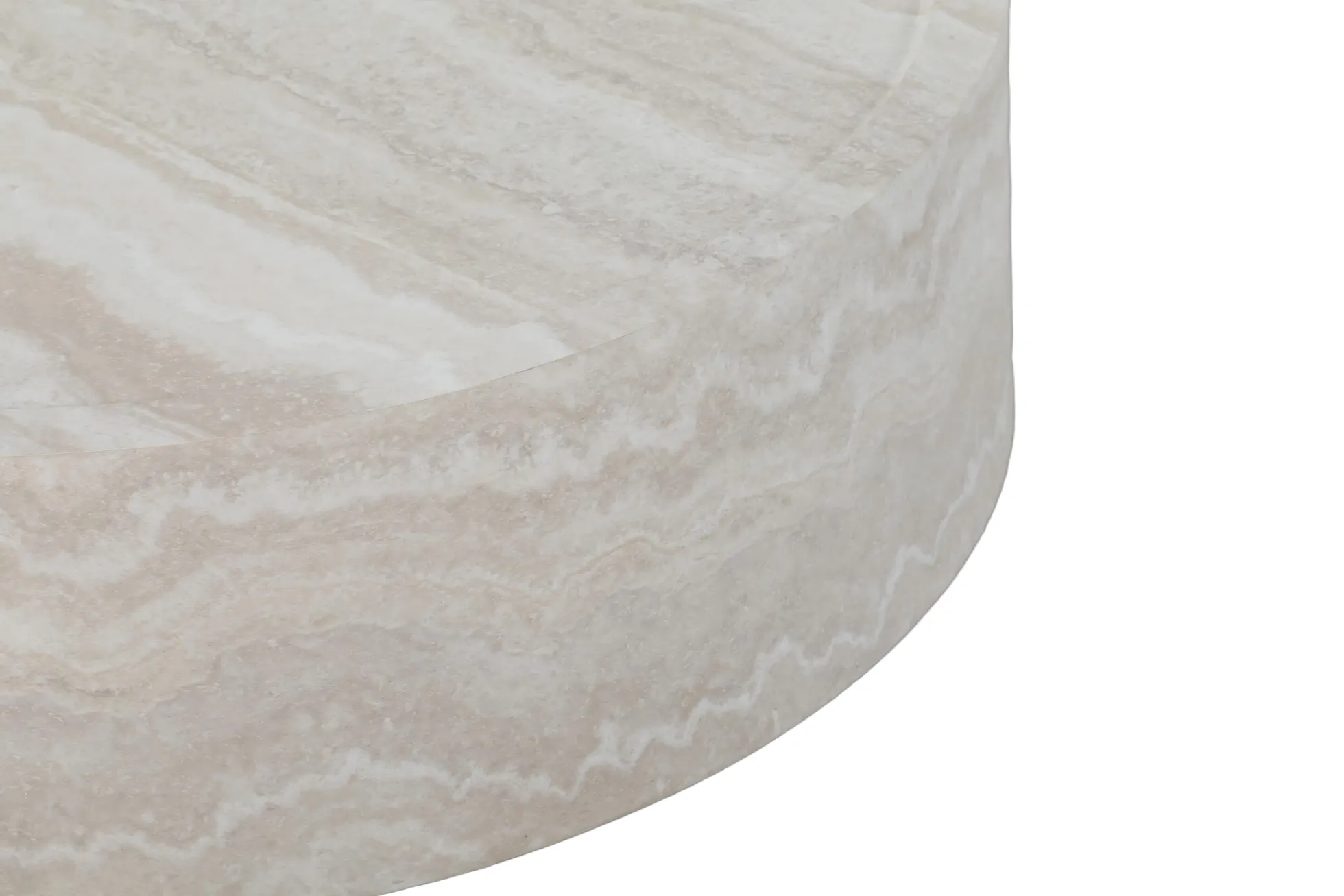 Modena beige/hvid ø80x30cm