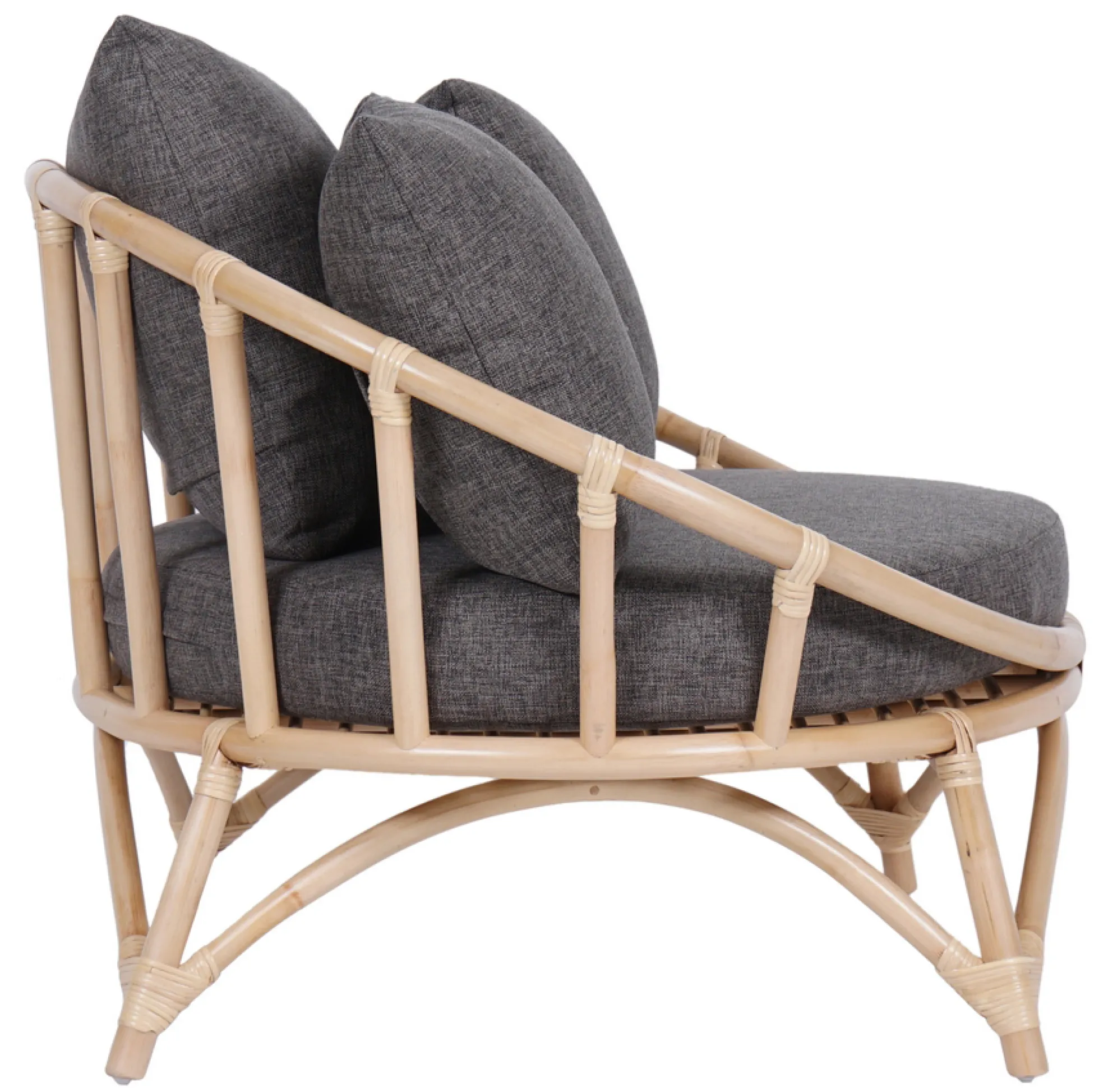 Muscat 2 pers. loungesofa mørkegrå