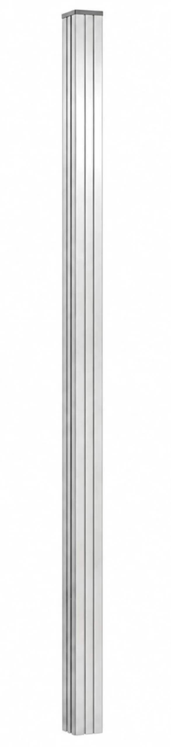 Nedgravningsstolpe 1 stk sølv 180cm komposithegn