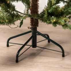 Nordisk juletræ med lys og timer 180cm
