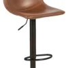 Olivia kunstlæder cognac/sort