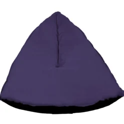 Oval sækkestol stof lilla